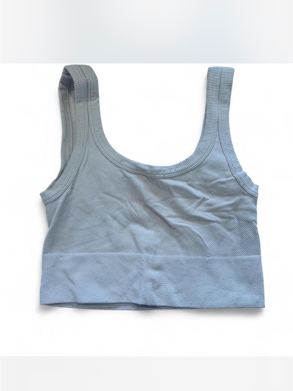 Island Gypsy Tan Ribbed Crop Tank